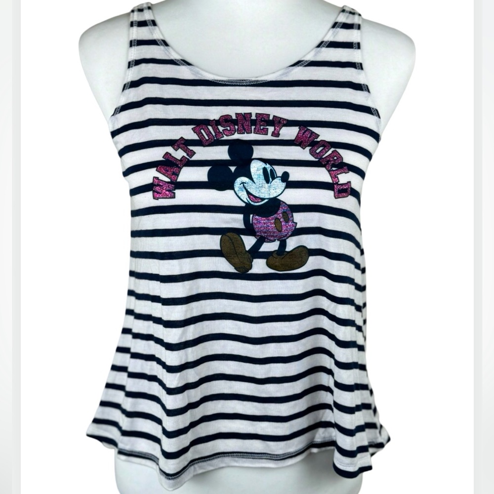 Walt Disney World Mickey Mouse Nautica Striped Tank Top Girls XL Disney Parks